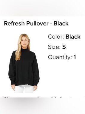 Alo refresh pullover sweatshirt